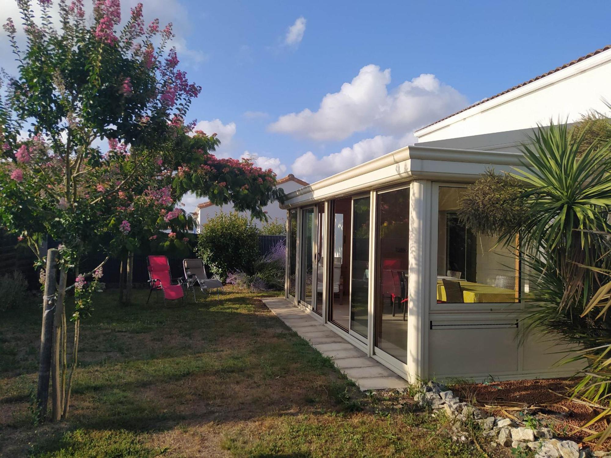 Maison Pour 8 - 5Min De La Plage - Jardin & Veranda Longeville-sur-Mer Exterior foto
